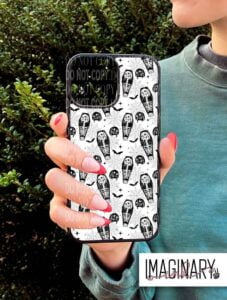 Skellie in Coffin iphone Case